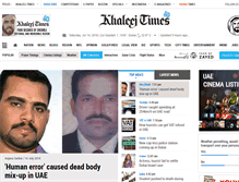 Tablet Screenshot of khaleejtimes.com